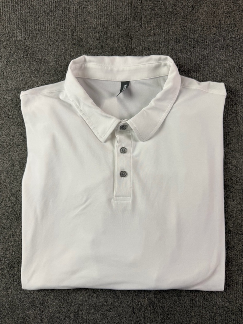 Men's White Polo Shirt - Classic Collared Short Sleeve